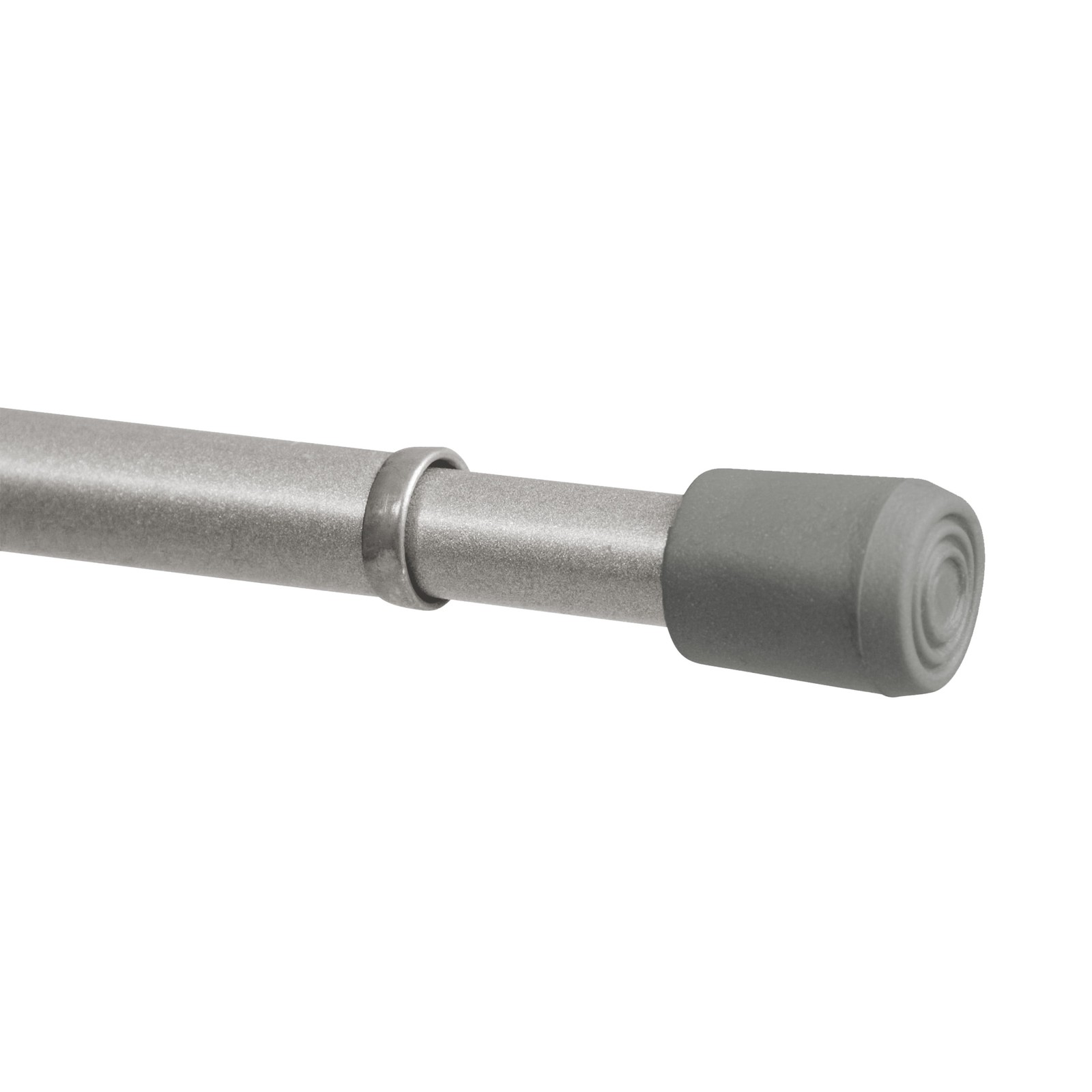 28-48 Inch Adjustable Spring Tension Curtain Rod, 7/16 In. Diameter Steel Tube,