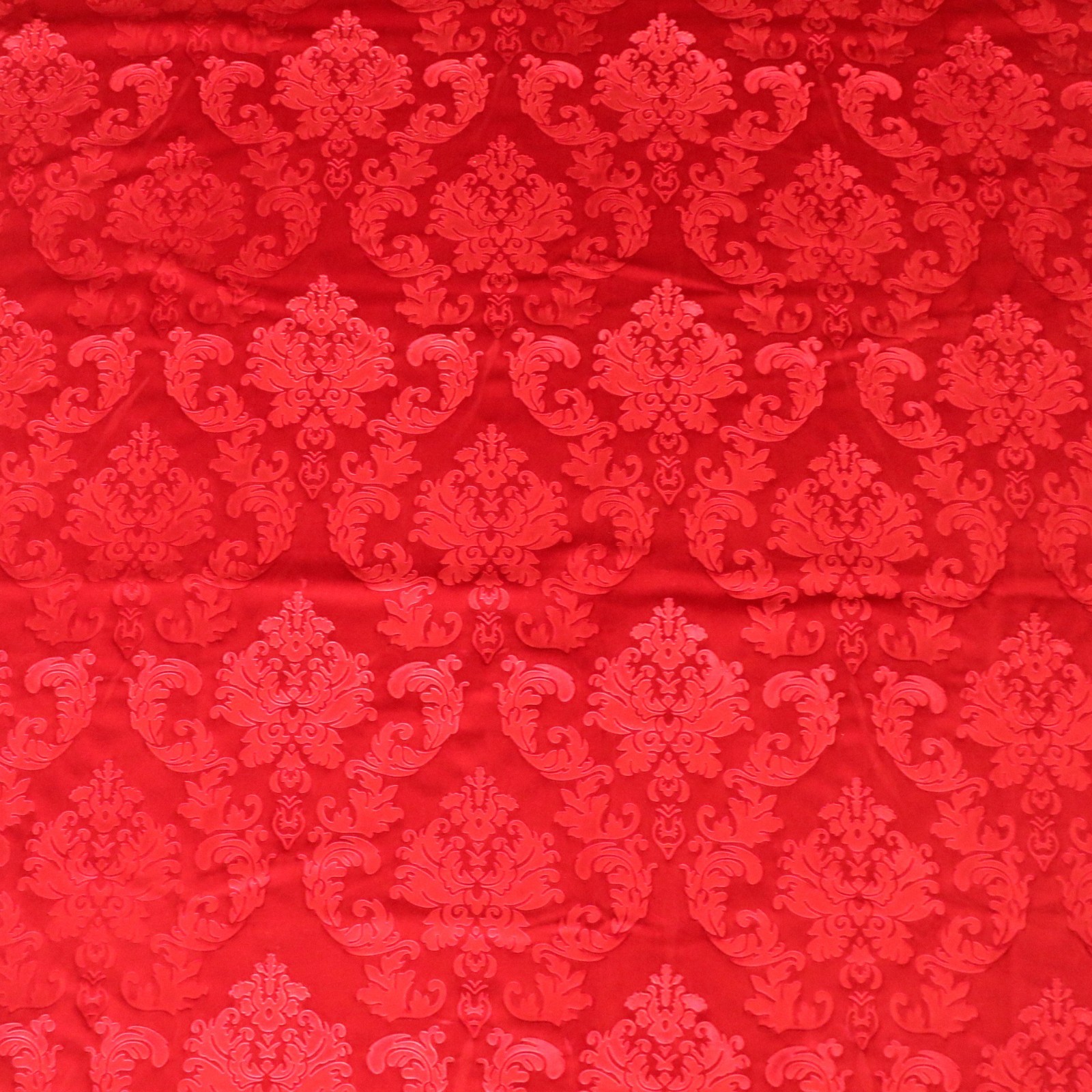 lovemyfabric Grommet Velvet Embossed Damask Curtain Panel 54 Inch Wide