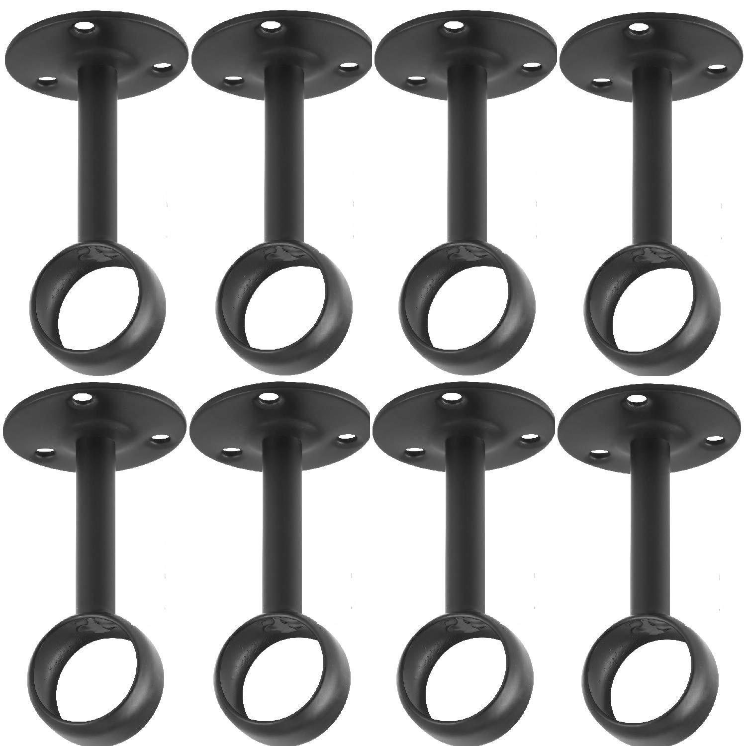 Curtain Rod Ceiling-Mount Bracket Curtain Rod Brackets Curtain Rod Holders (8…