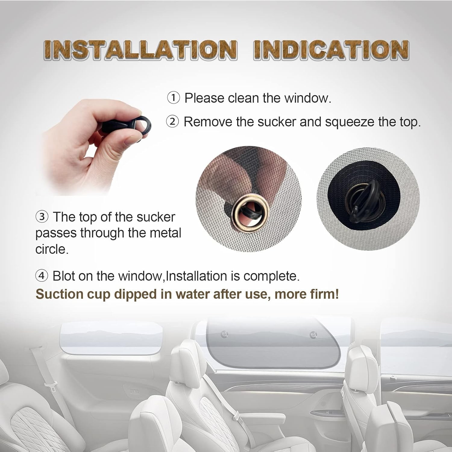 2 Pack Car Side Window Sun Shade, Glare and UV Rays Protection for Your Black