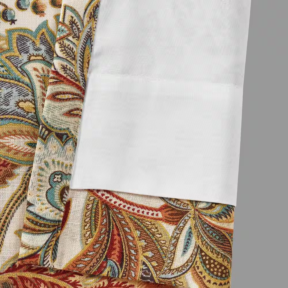 August Multi Cotton 95″ Window Panel Pair