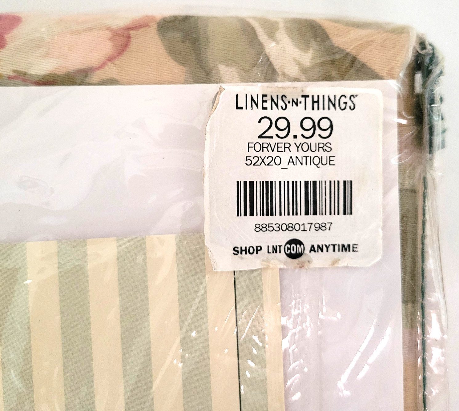 1 NEW Waverly Double Ascot Valance Forever Yours 52″ x 20″