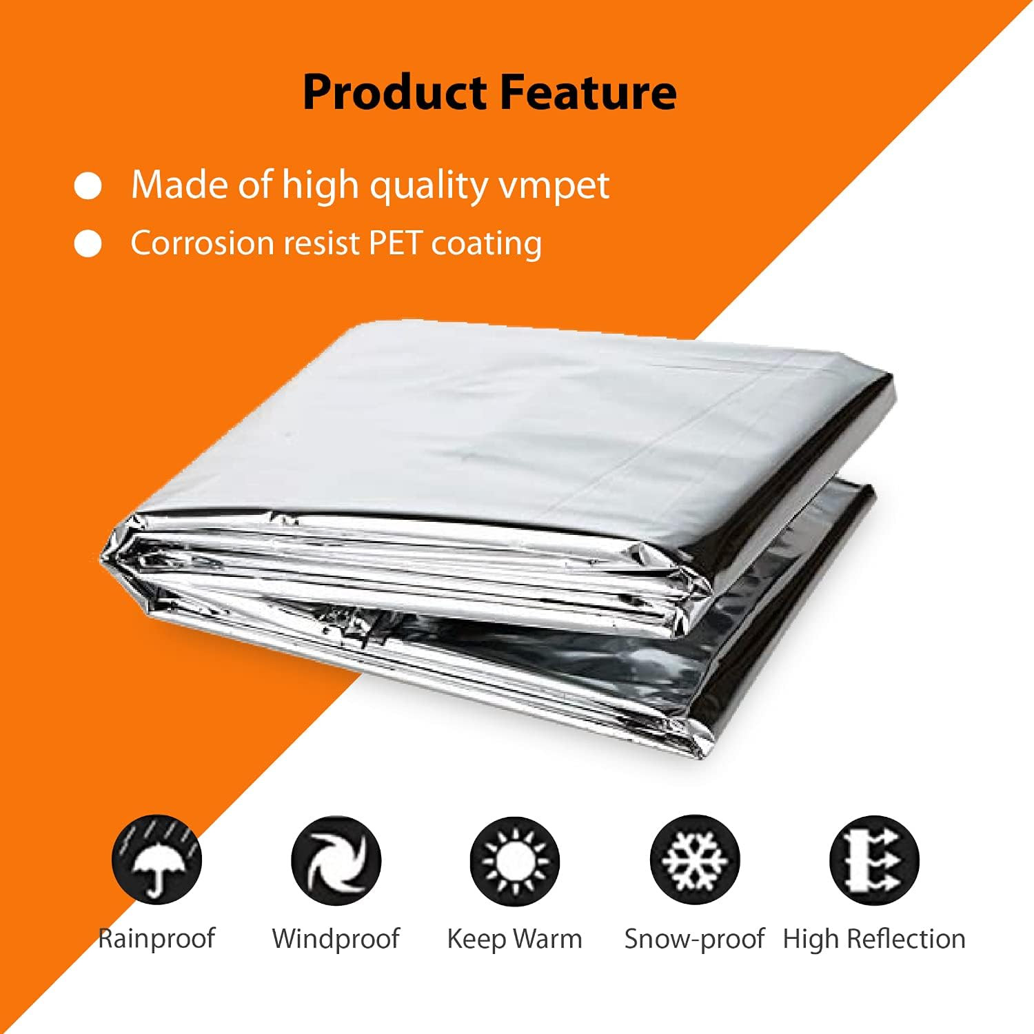 2 Pack Silver Reflective Mylar Film Sheets