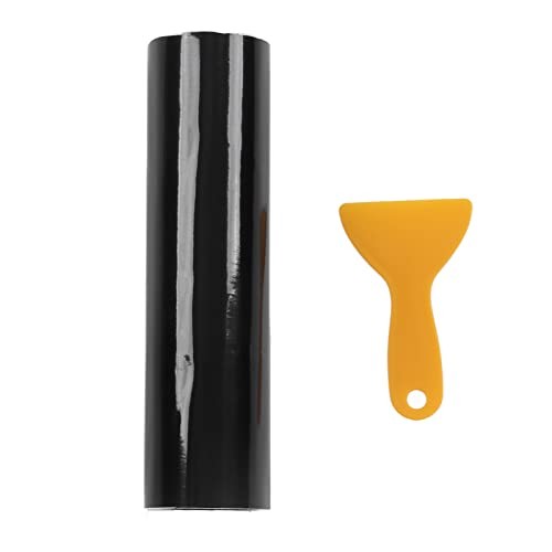 Window Tint Film, Car Van Windscreen Sun Strip Gloss Black 140x20cm Universal