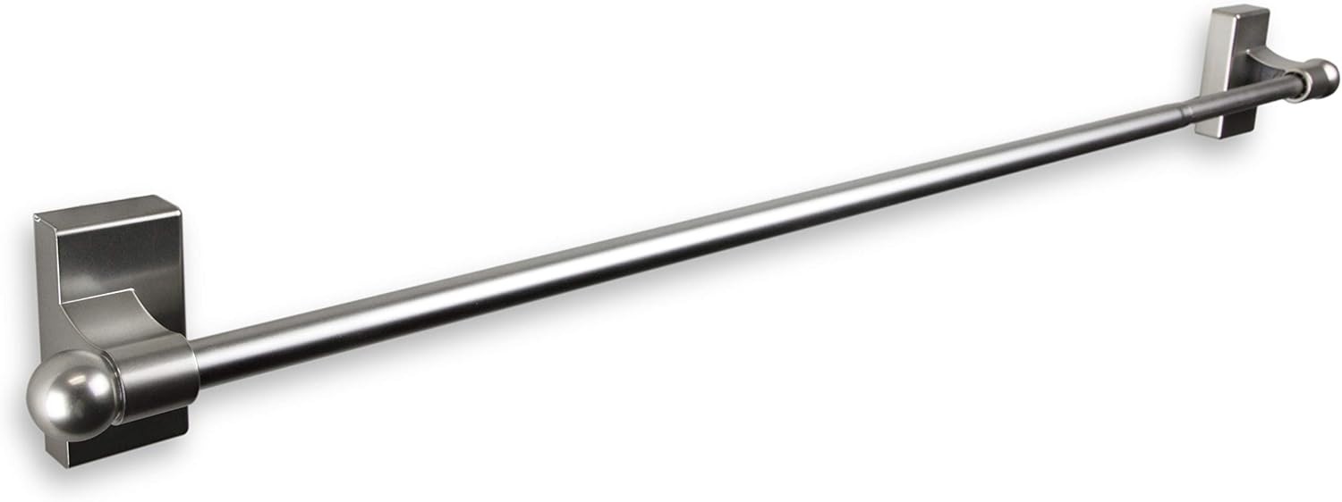 Rod Desyne 7/16 in Magnetic Rod, 48-84 inch long, Satin Nickel