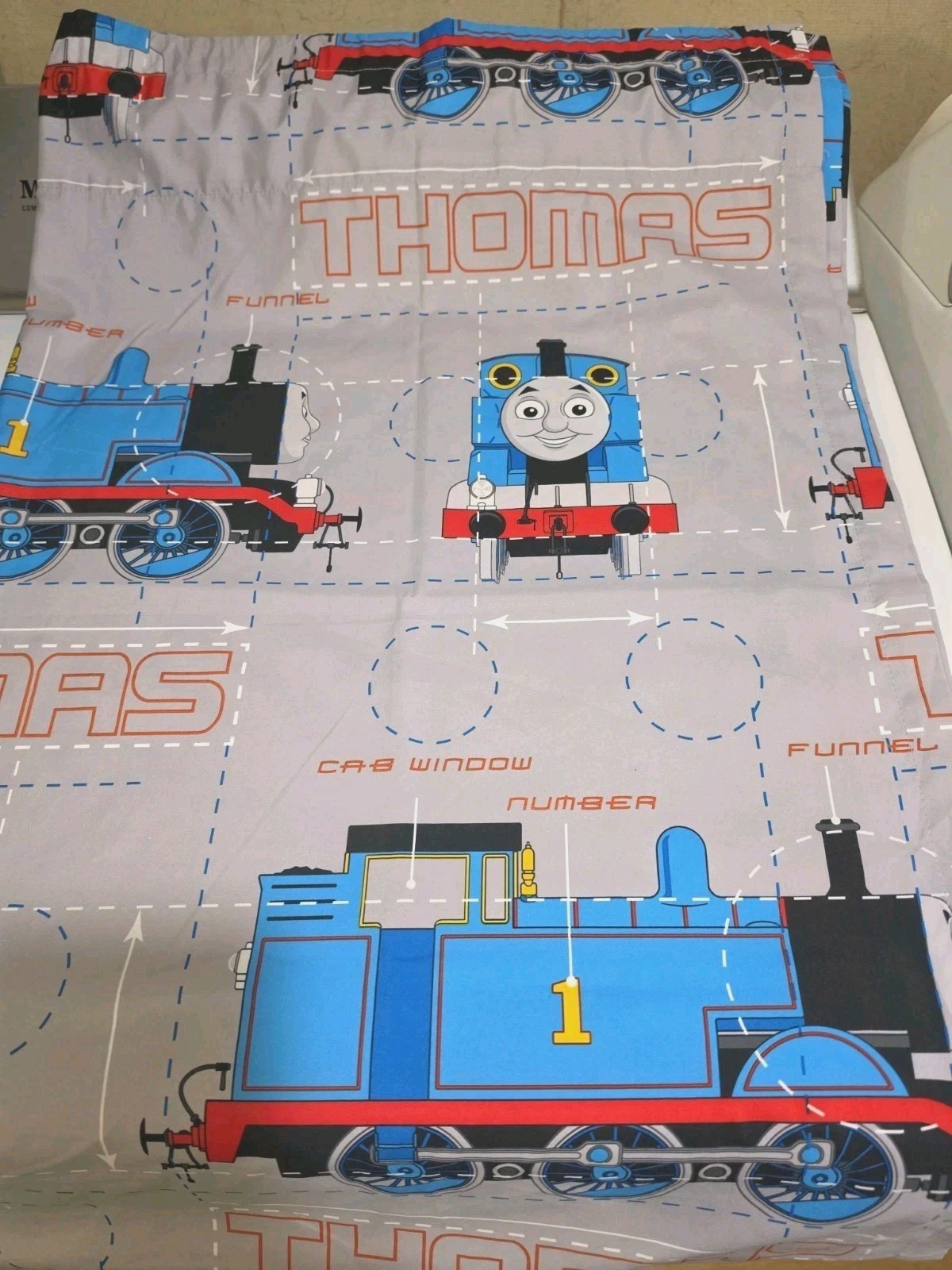 Thomas the Tank Engine / Train Curtains (64″ x 42″) & Tiebacks Set for kids room
