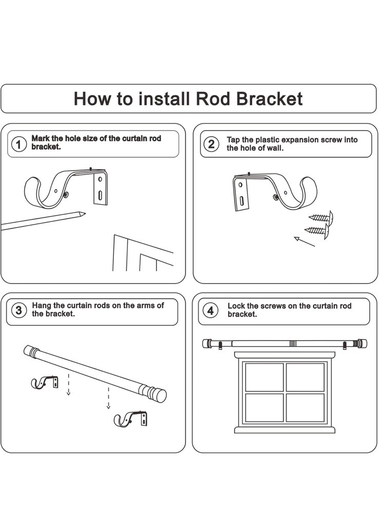 Byondeth Curtain Rods for Windows 16 to 240” Inches Warm Gold