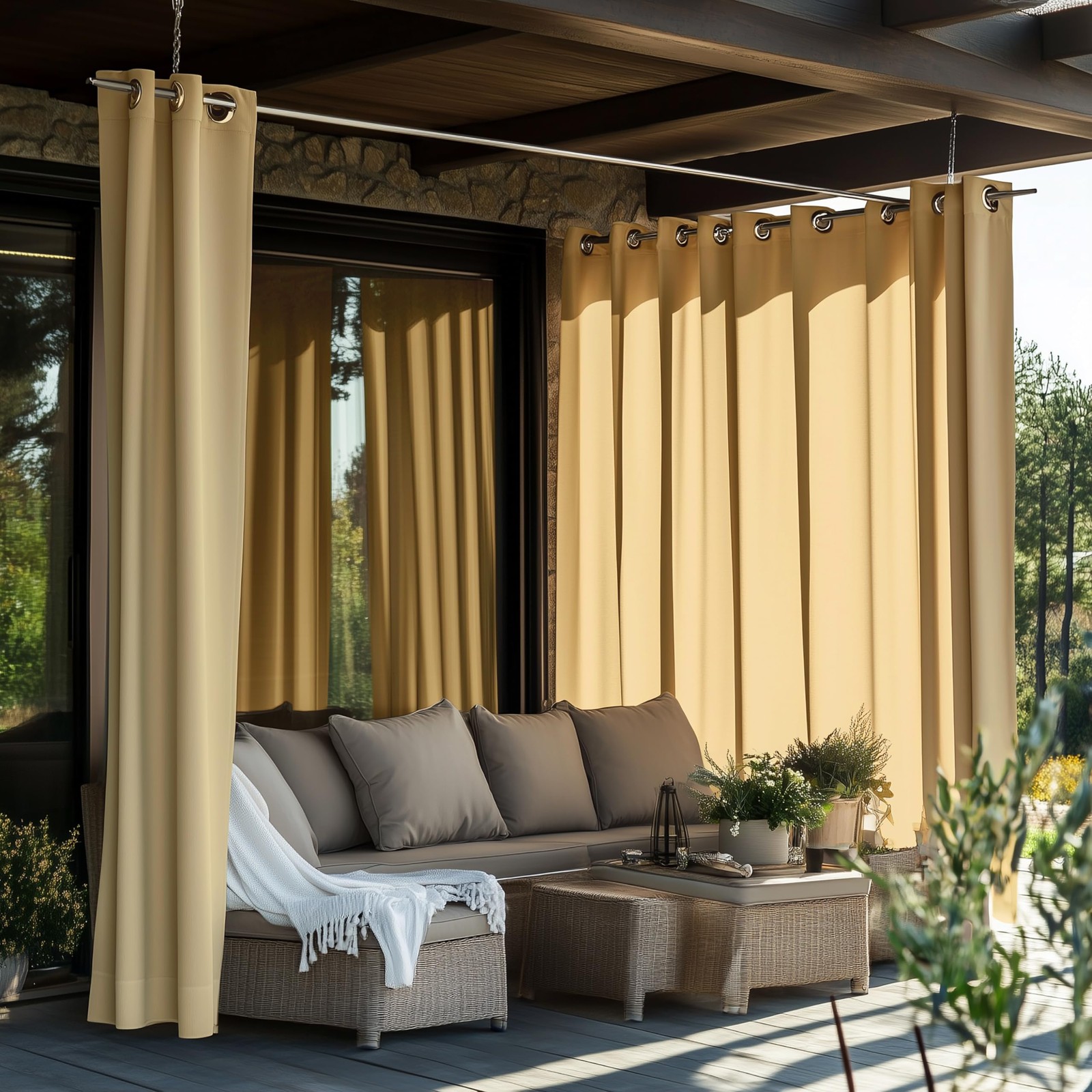 Best ShadeMart Outdoor Curtains for Patio Waterproof Blackout Outside Premium