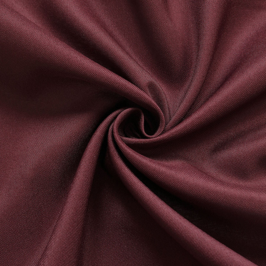 BURGUNDY 2 Drapery Panels 8 ft Polyester Backdrop CURTAINS Rod Pockets Party