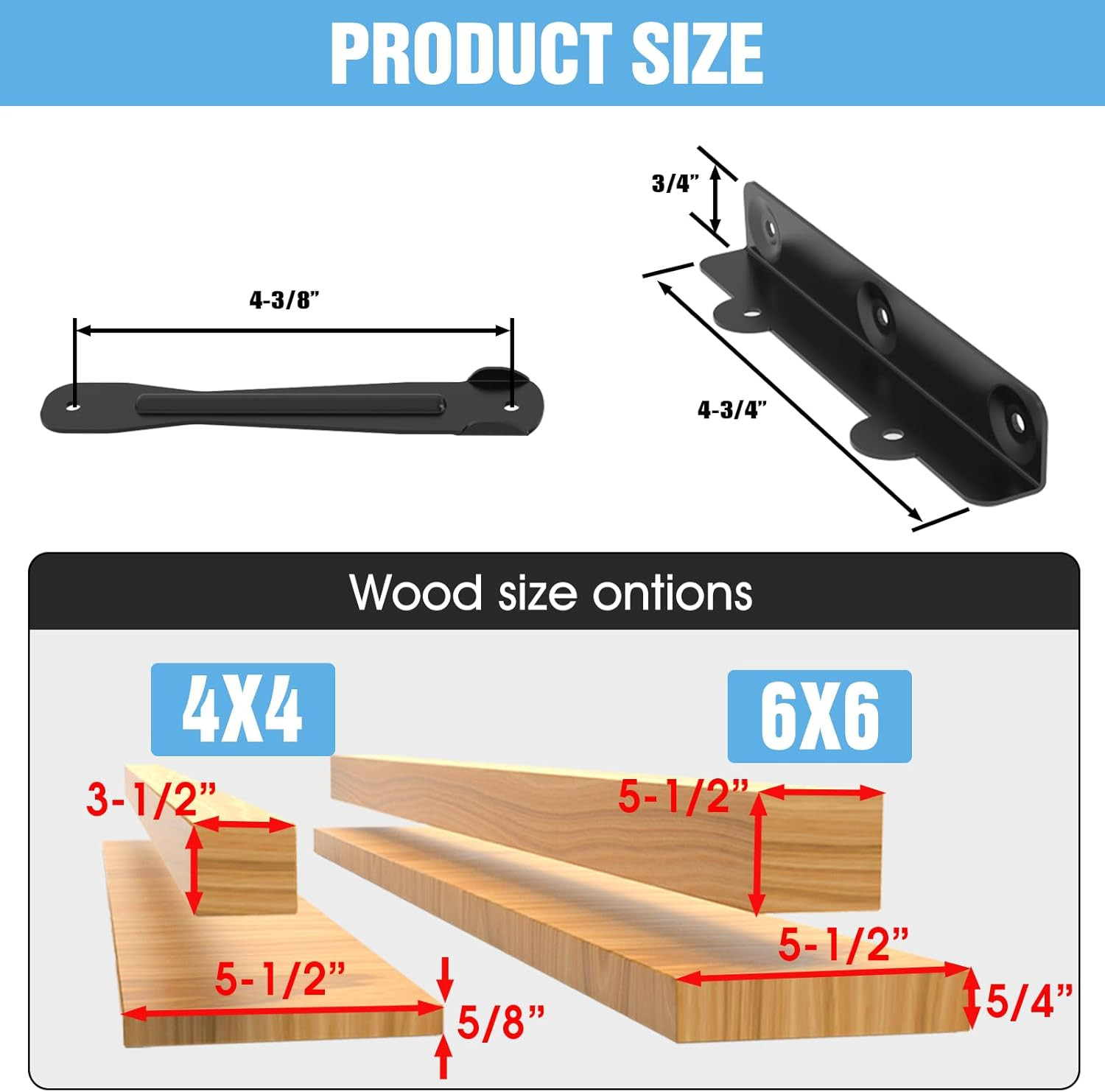 Louvers for Pergola Deck Sunblind System, Adjustable Louver Bracket Kit with 304