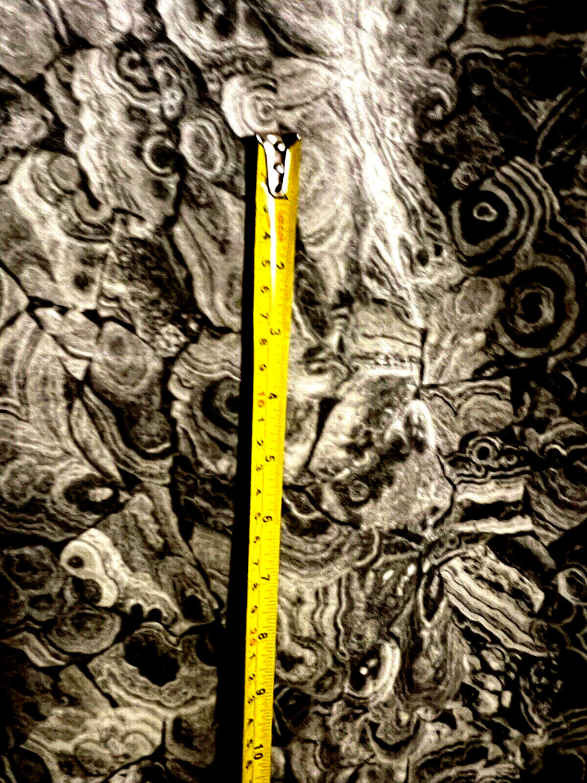 Gray Silver Velvet Abstract Pattern Fabric Drape Curtain Soft 95″ x 52″ Vintage