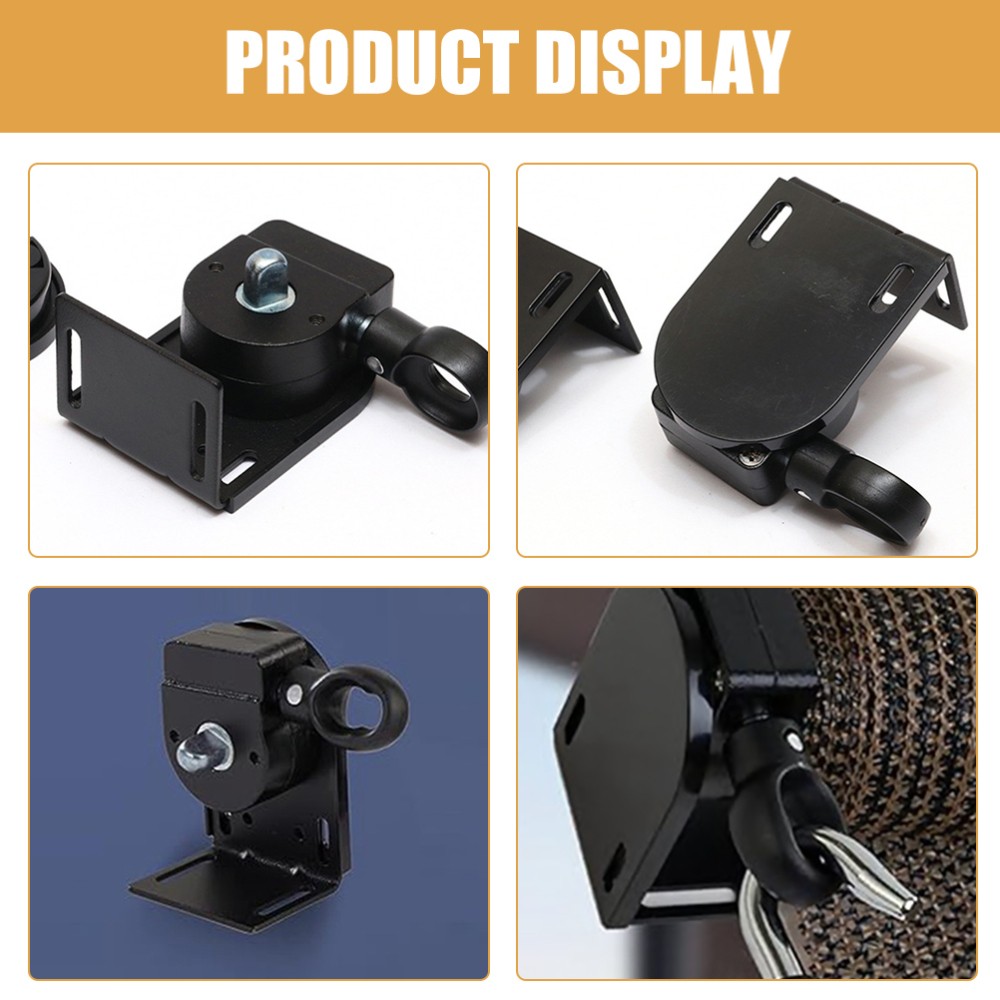 Cordless Roller Blind Bracket Black Plastic Metal Replacement for Indoor Outdoor