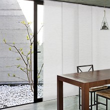 Adjustable Sliding Glass Door Blinds 45.8″- 86″ W x 96″ H, Panel Track Blinds