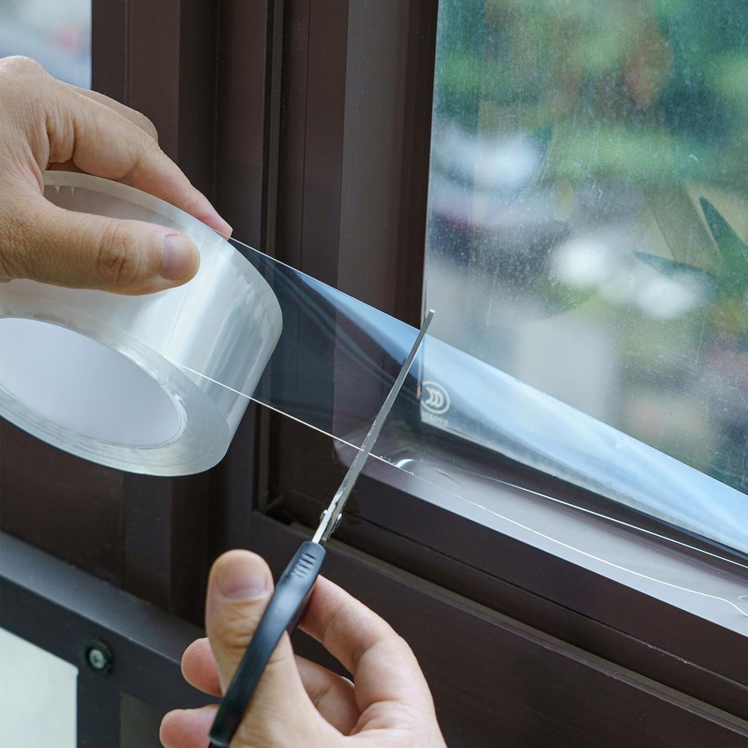 Transparent Window Weather Sealing Tape，Weather Stripping Residue-Free Clear Win