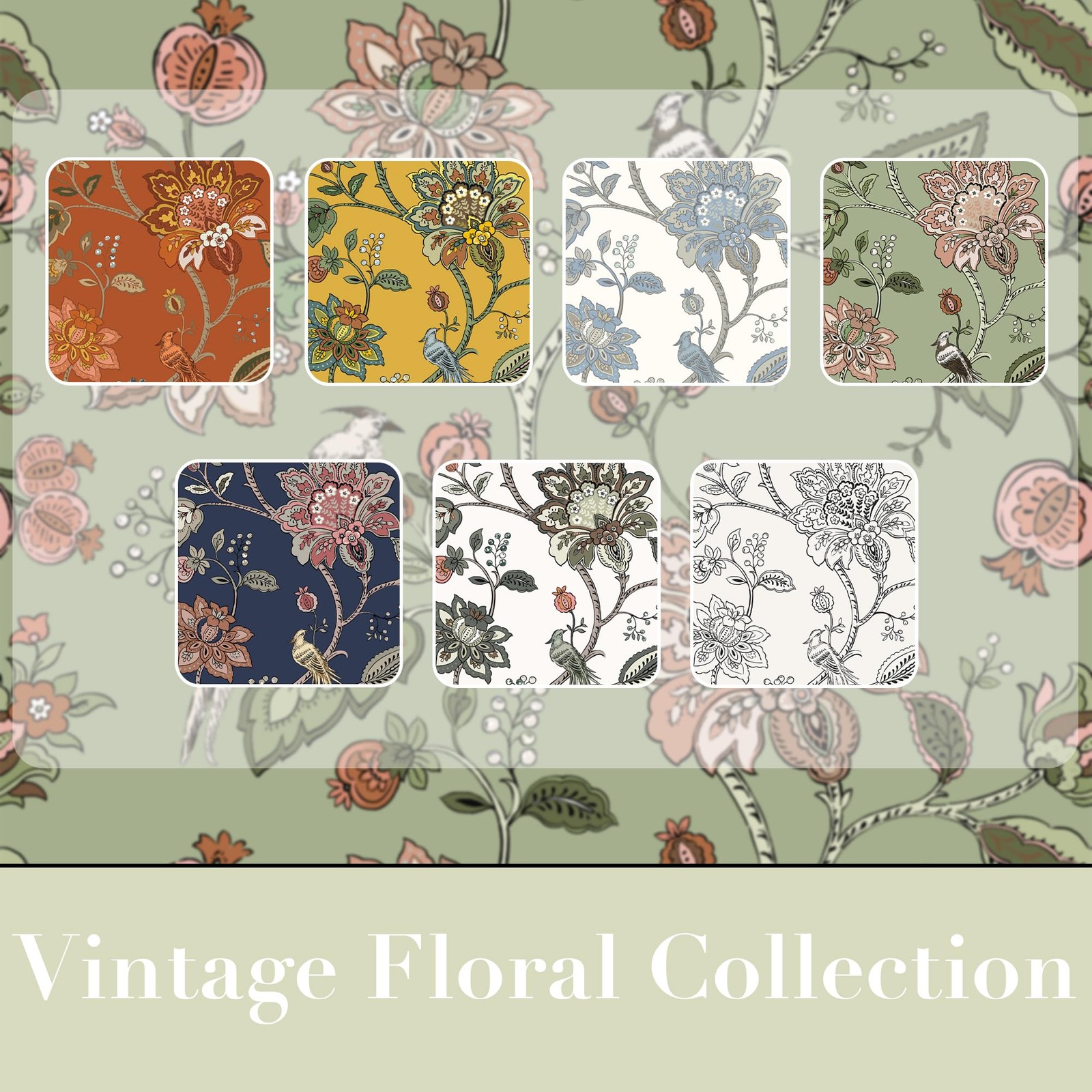 Lino Rosa Short Floral Patterned Blackout Curtains for Bedroom, Decorative Black