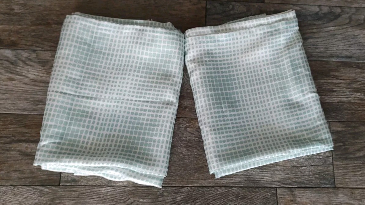 Curtains Light Green 2 Panels Unbranded 52 ” W x 84 “L New With Out Tags