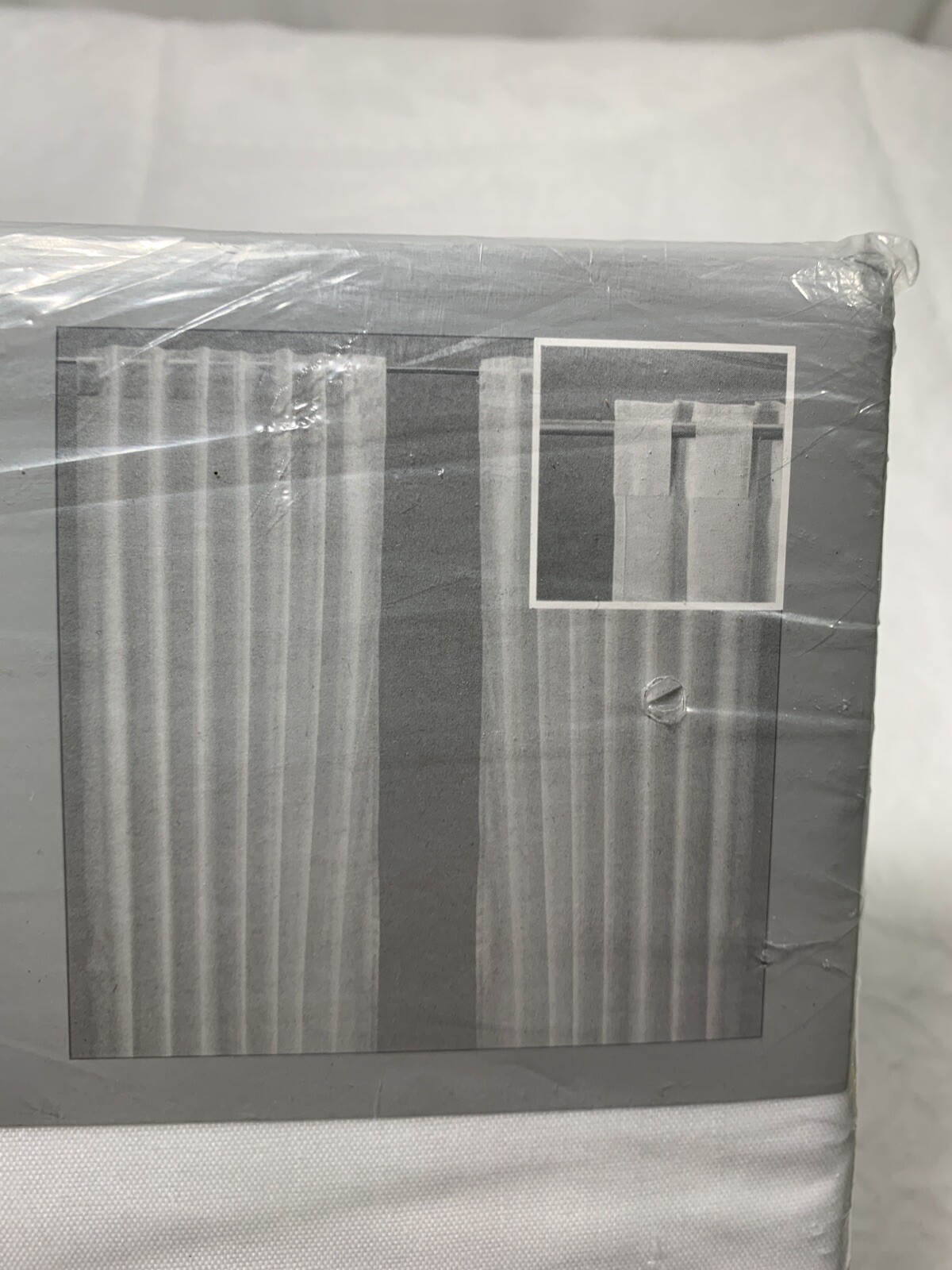 Ikea Vivan Curtains White 145 x 300cm – 57 x 118 inches ~ Semi Sheer Tab Top