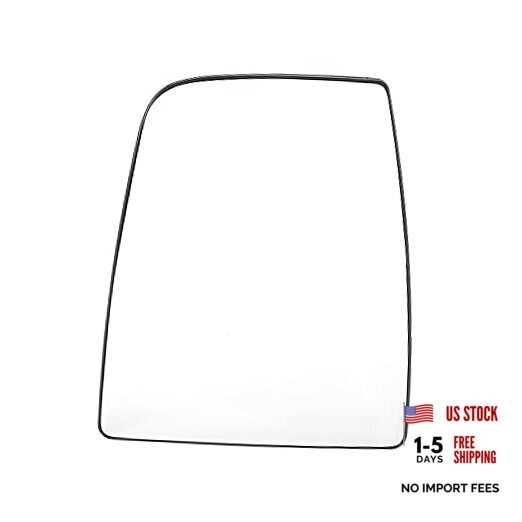 Car Rearview Upper Driver Left Side Non-Heated Mirror Glass Replacement with