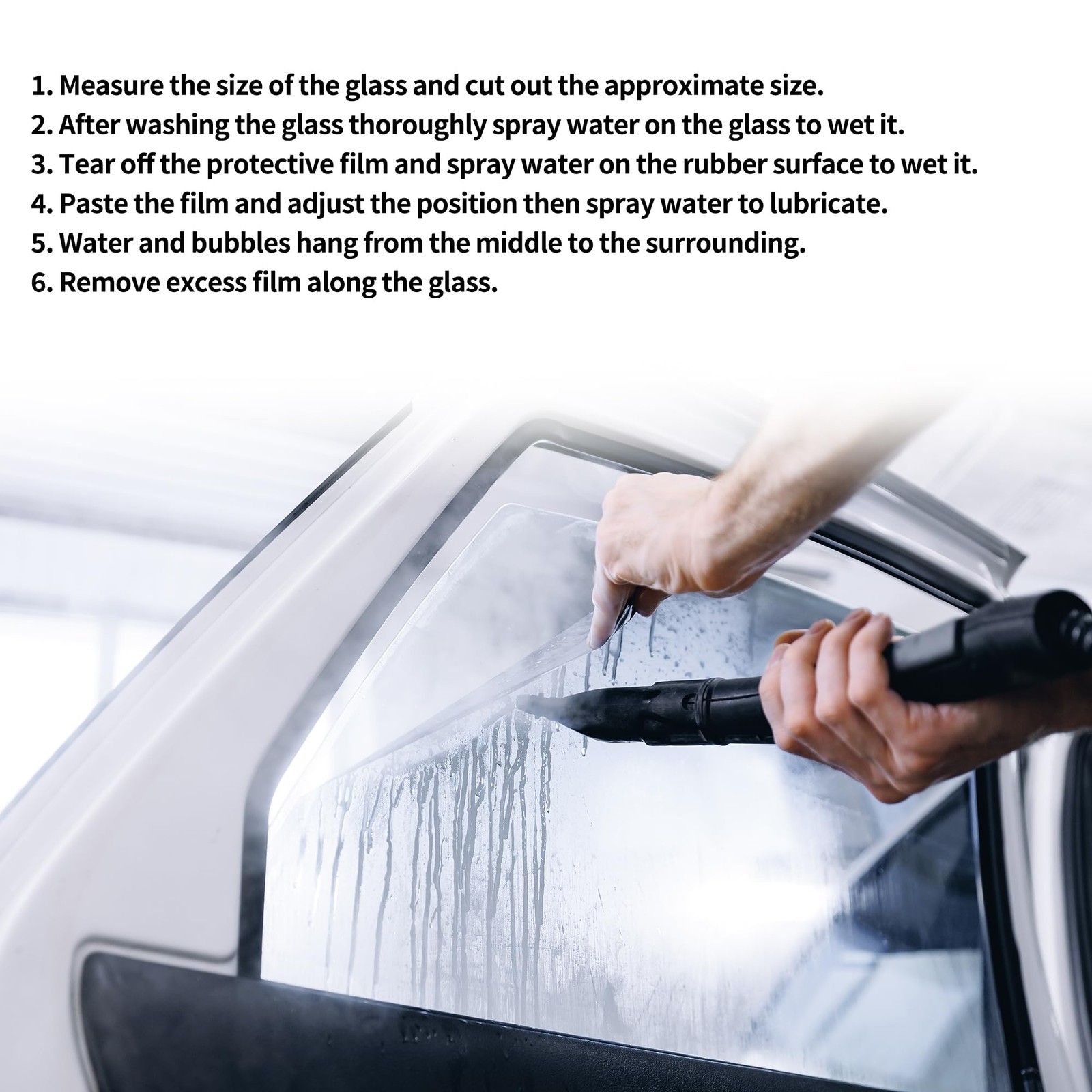 Car Window Tint Film Window Privacy Film Car Nano Ceramic PET 19.69 ft x 25.5…