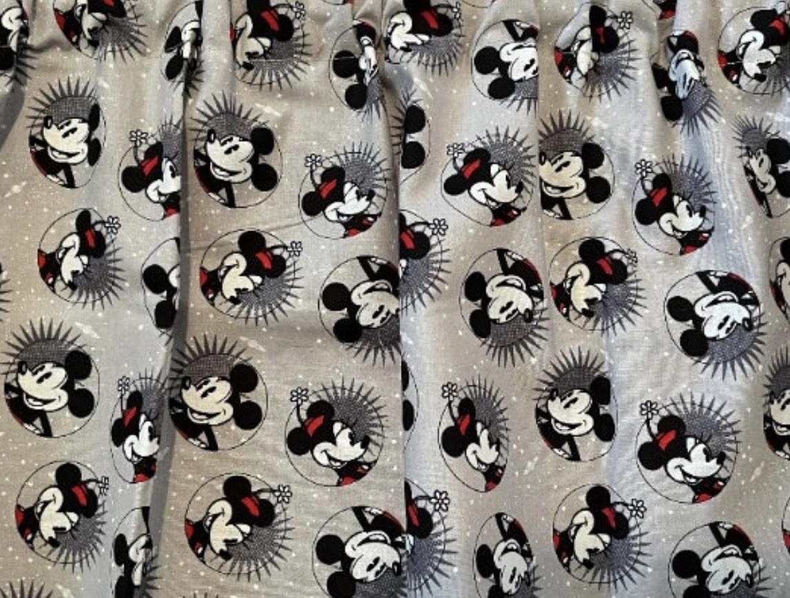 Kids Room Curtain Topper Mickey Minnie Valance Home Decor,42″W x 14″L