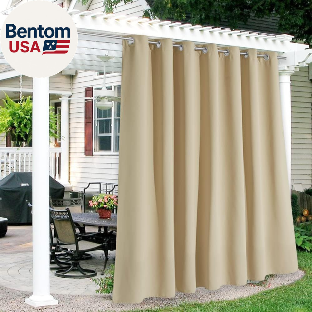 Extra Wide Outdoor Curtains for Patio Waterproof Heavy Duty Thermal Insulated in