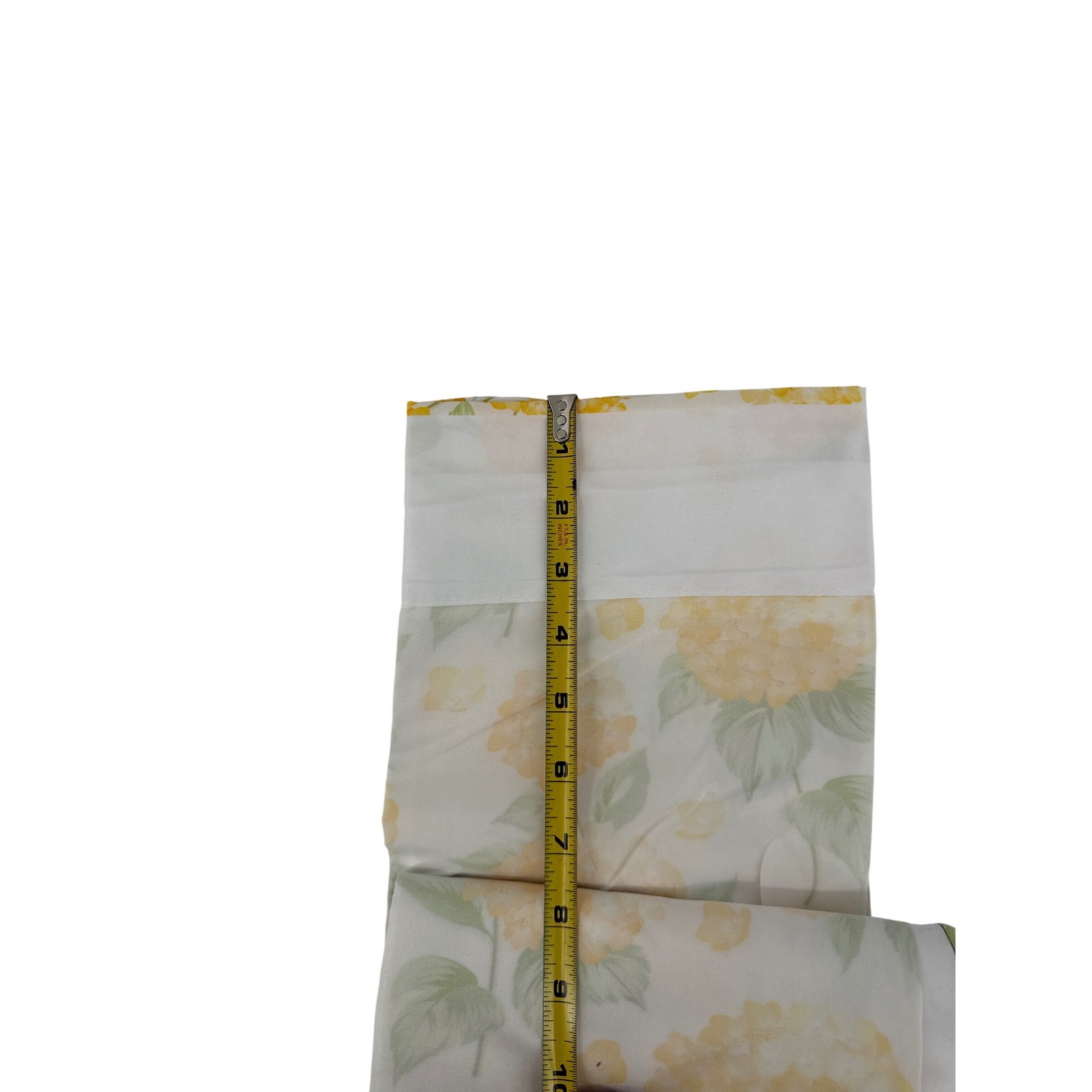 Ambesonne Yellow Hydrangea Floral Window Curtains 2 Panel Set 56×95 Microfiber