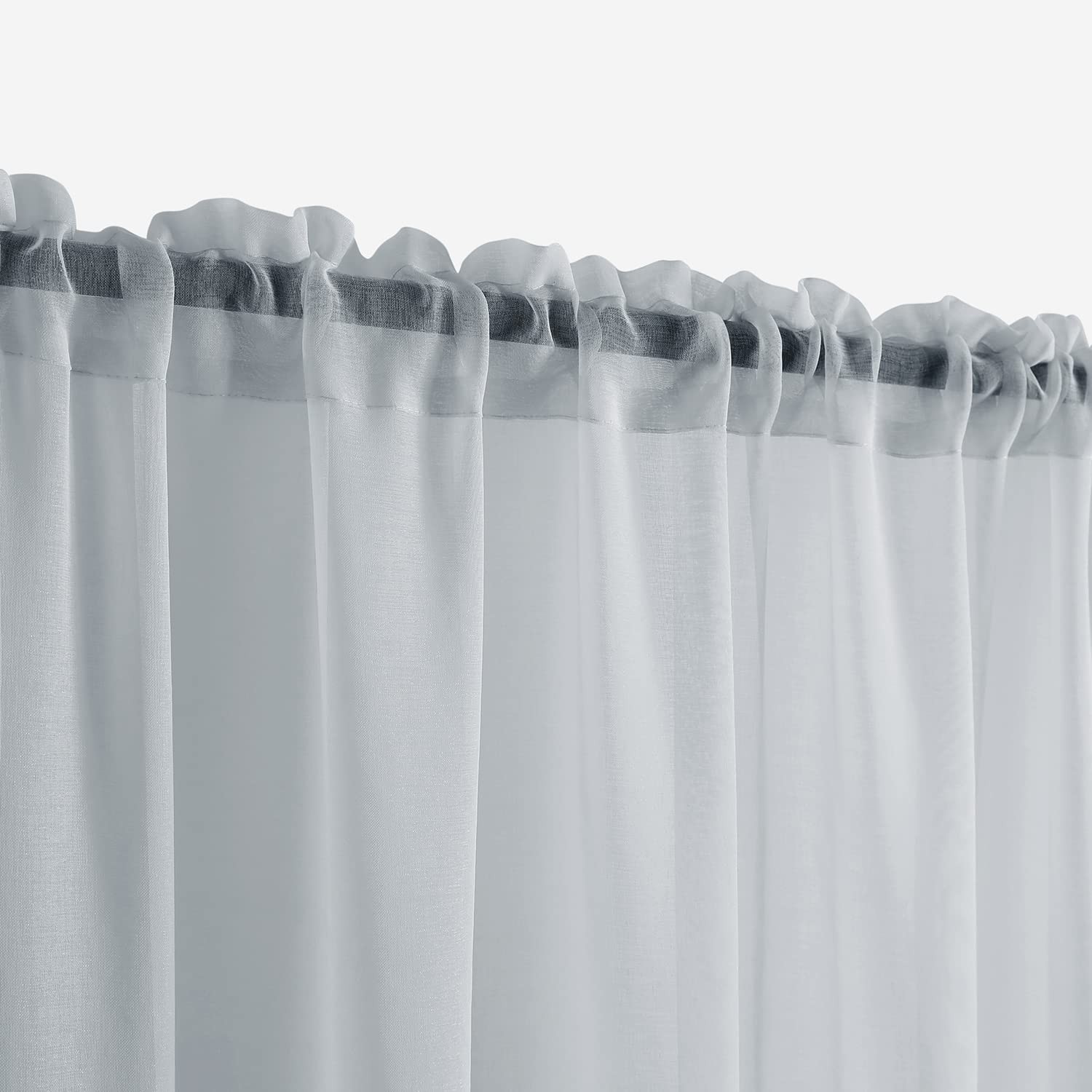 Half Curtains For Windows48 Inch Lengthsheer Short Curtains For Bedroomsmall Bat