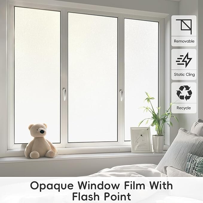 DIFIT Window Privacy Film. Frosted 35.4″ x 78.7″