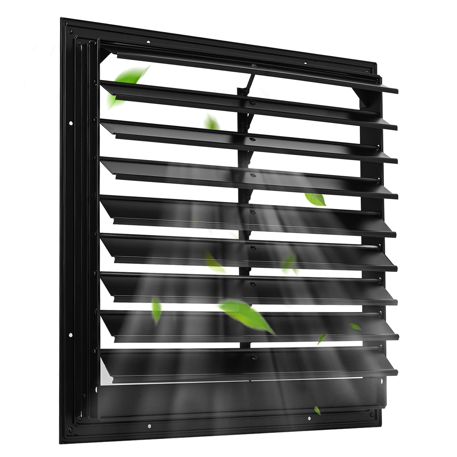 AIWFL 18 Inch Aluminum Automatic Exhaust Shutter Louver Vent, Automatic Gravi…