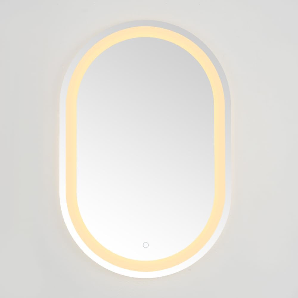 Crosby Oval LED Wall Mirror with Touch Switch for Bedroom & Living Room