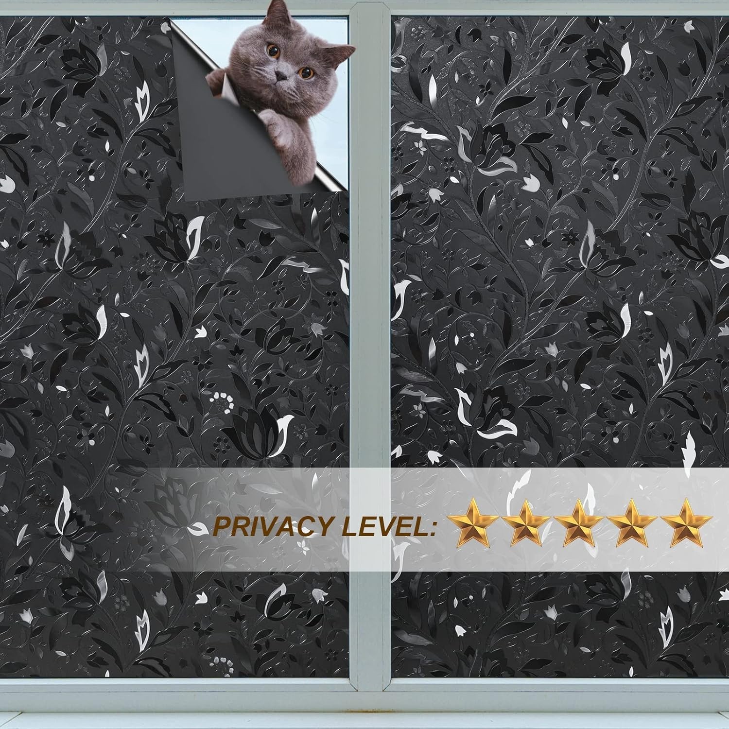 Removable Black Window Cover – Total Blackout & Easy Installation, 17.7×78.7