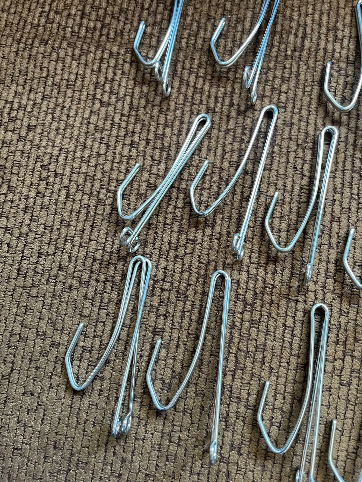 Vintage Drapery Hooks 3 Inch Lot of 20