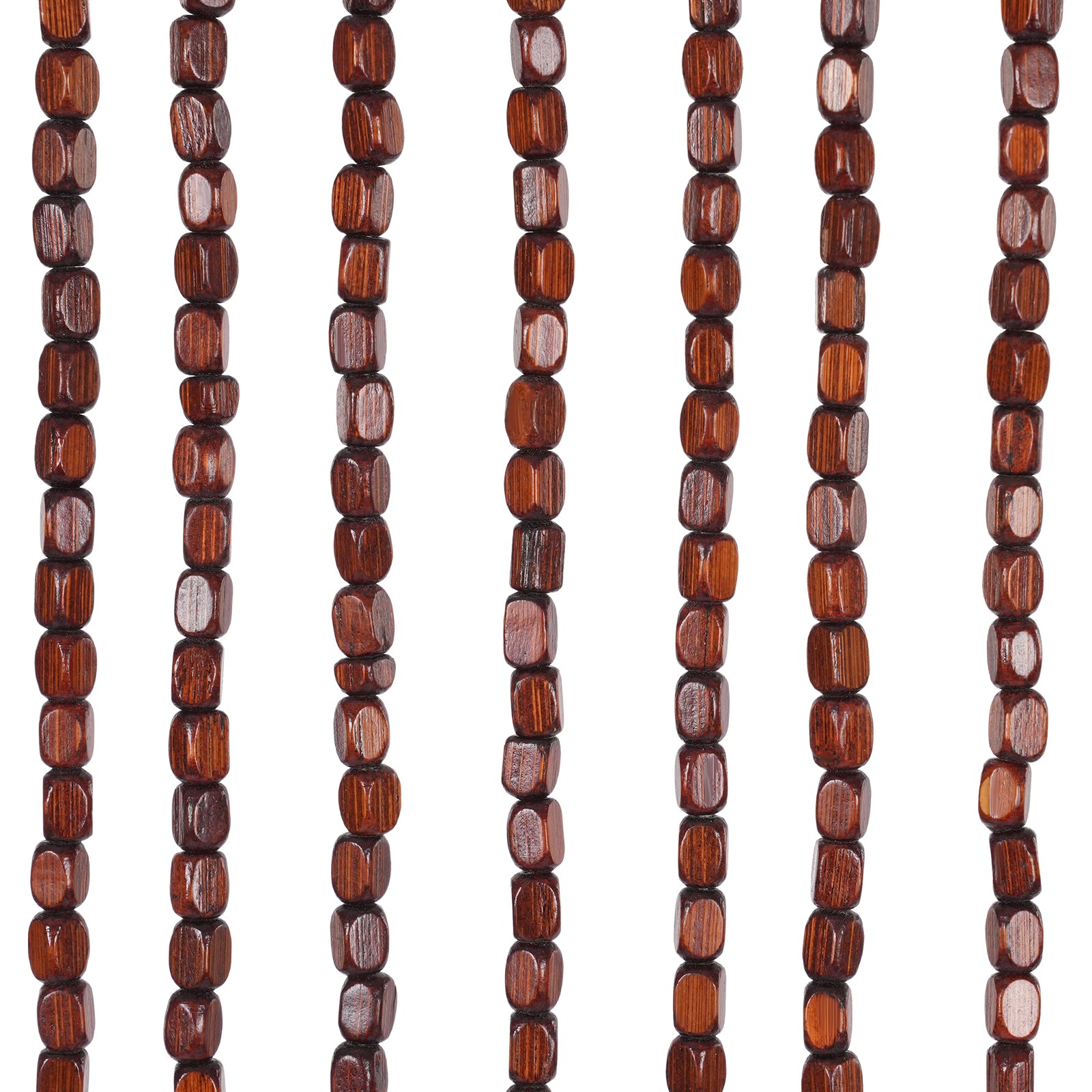 190×90 cm Bamboo Wood Beaded Curtain – 52 String Decorative Doorway Panel