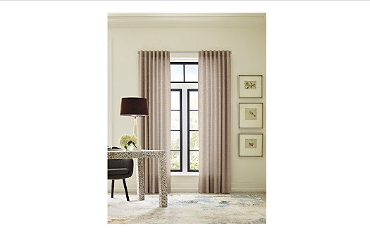 Sunbrella Taylor Light Filtering 3-in-1 Single Curtain Panel, 50 X 84