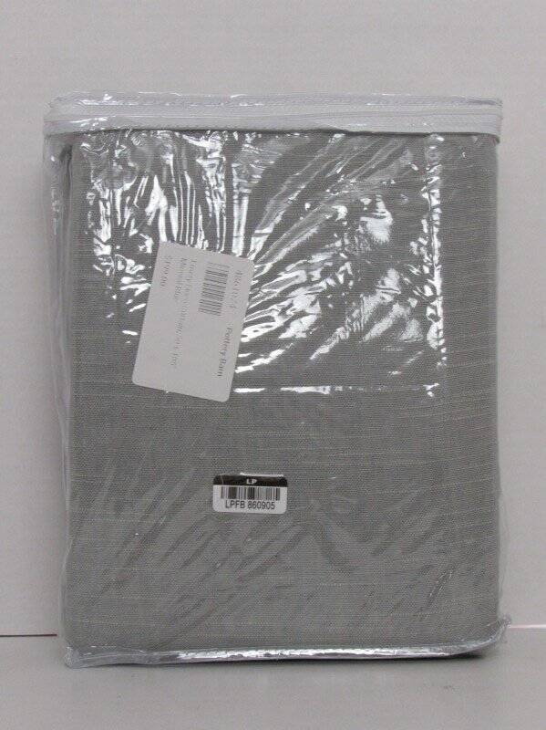 Pottery Barn Emery Linen Curtain Cotton lined, 50″ x 108″ Mineral Blue New