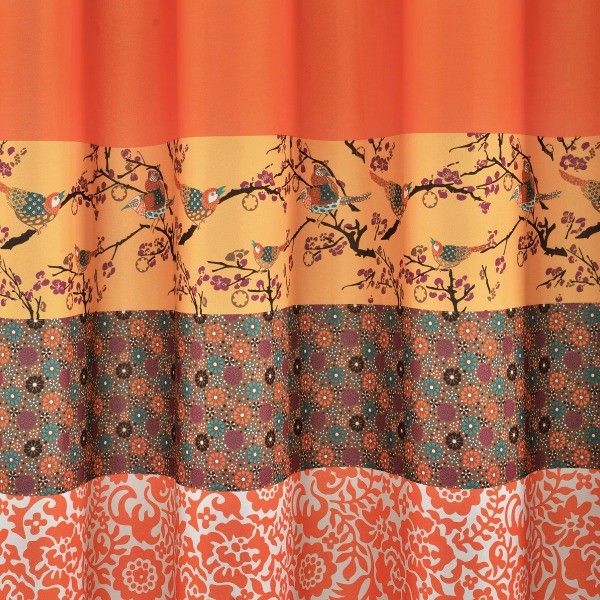 2pk 52"x84" Light Filtering Royal Empire Curtain Panels Orange