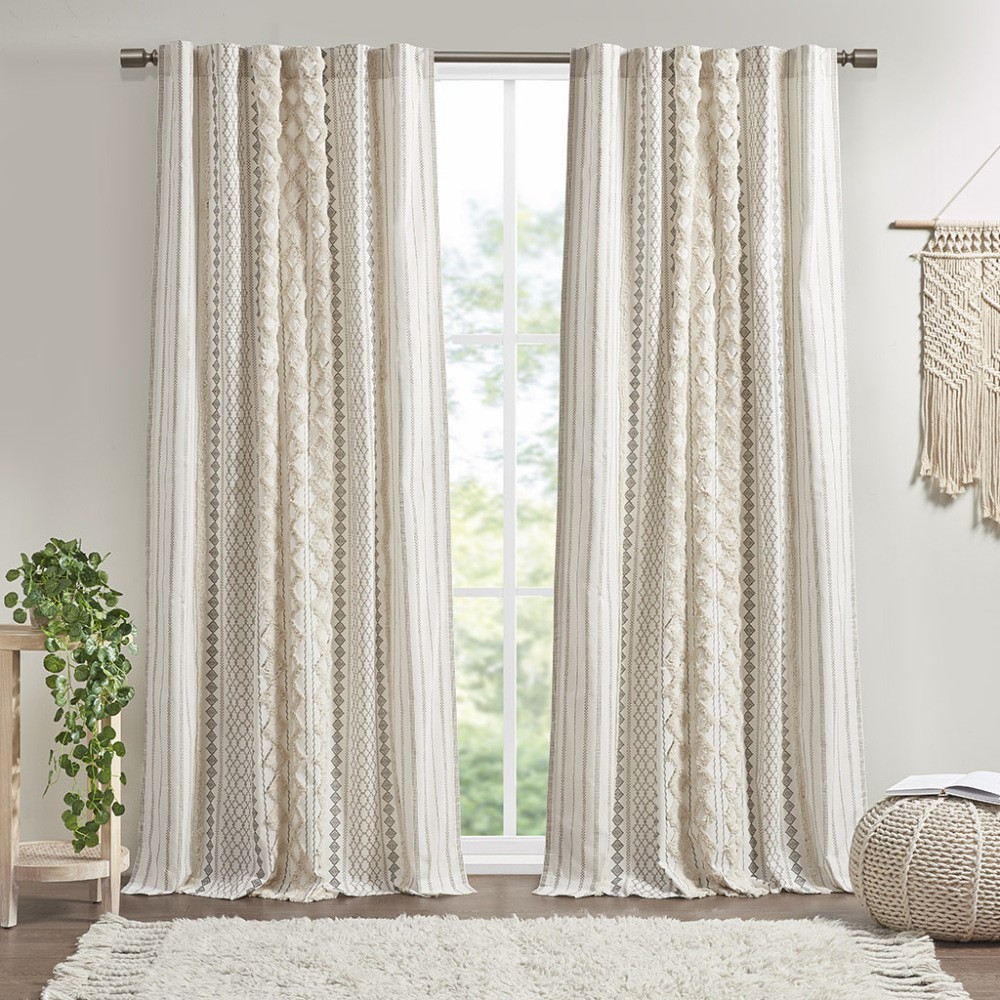 Burnout Printed Curtain Panel(Only 1 Pc Panel)