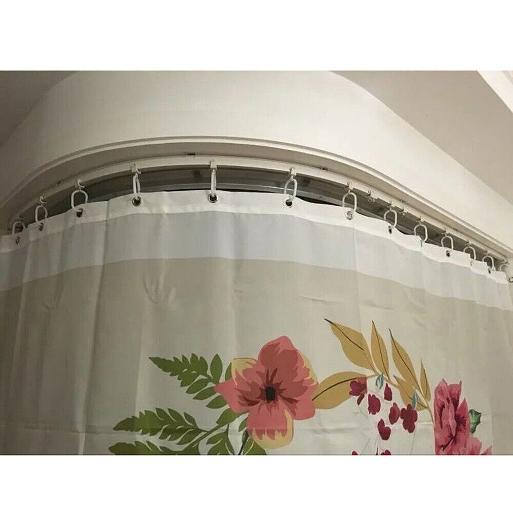 Flexible Ceiling Curtain Track Rail Window Rod Pole Mount System Home Curtain