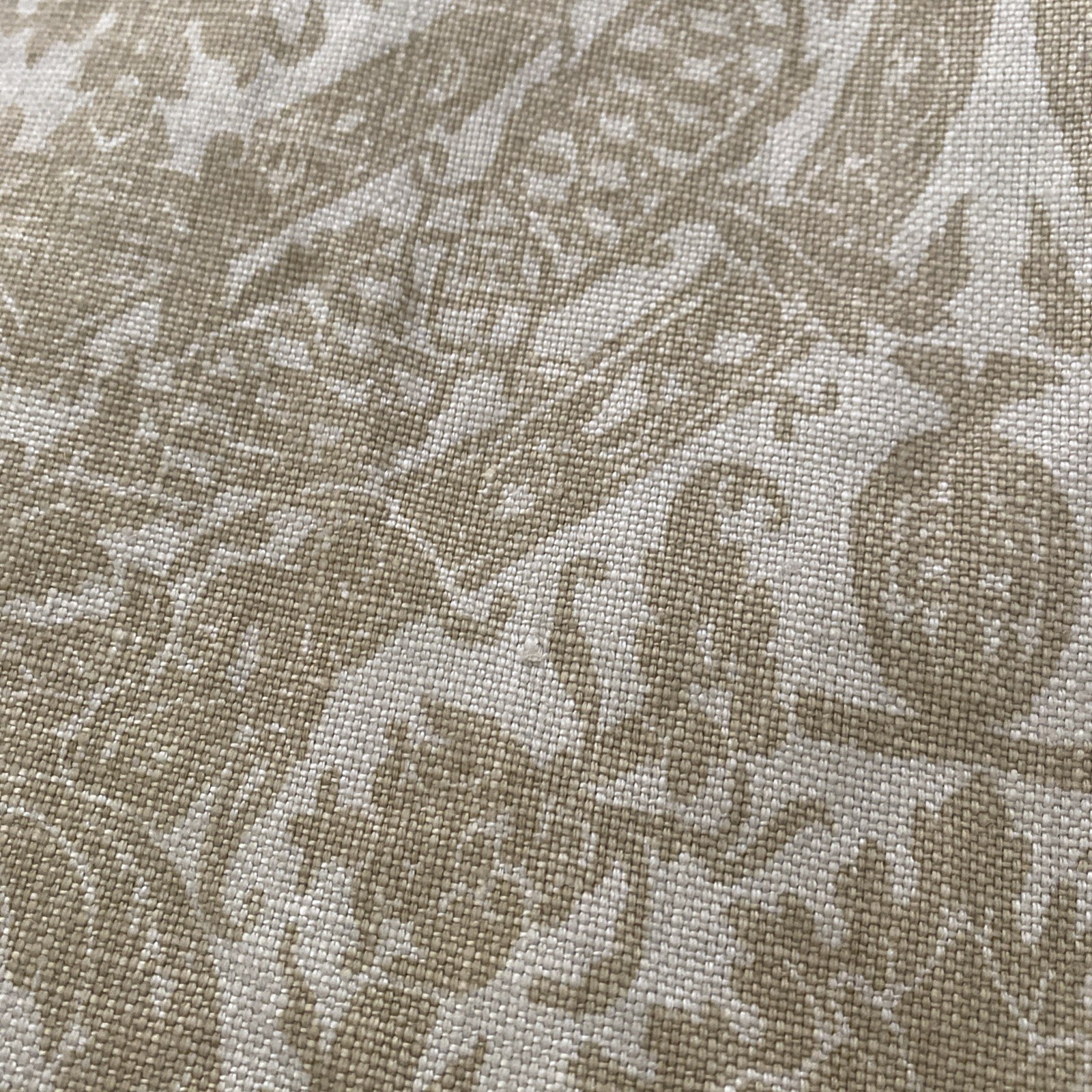 Single Panel Thick Blackout Curtain Green Toile Paisley 51 X 68 inches
