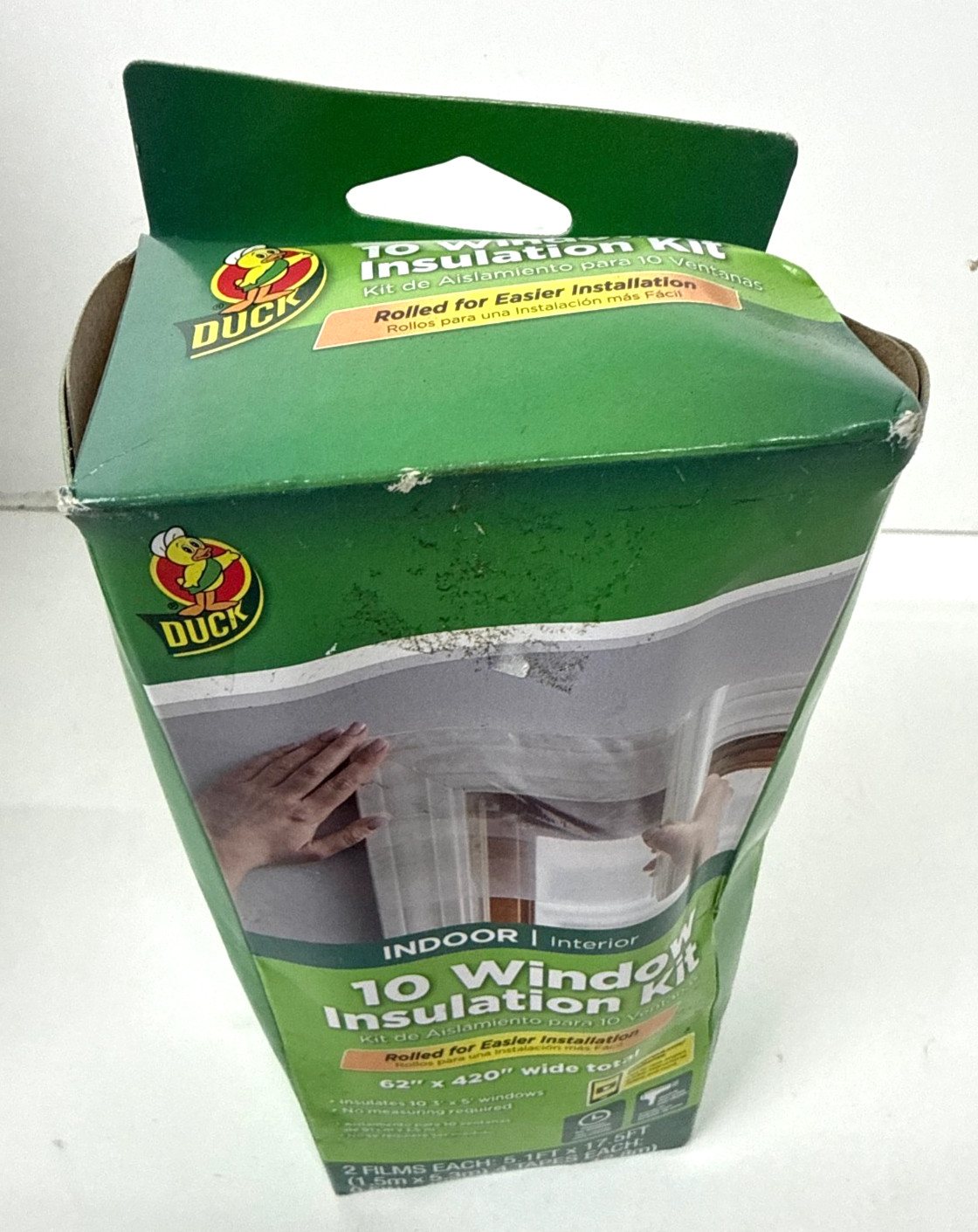Duck Brand Window Insulation Kit – Winter Seal Kit Fits up to 10 Windows,62 x420