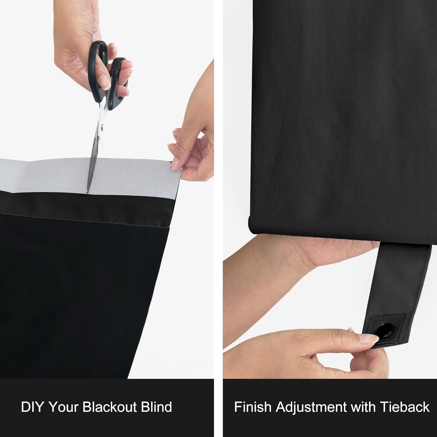 Full Blackout Door Curtain for Cordless Roller Window Covering Shades Blinds,…