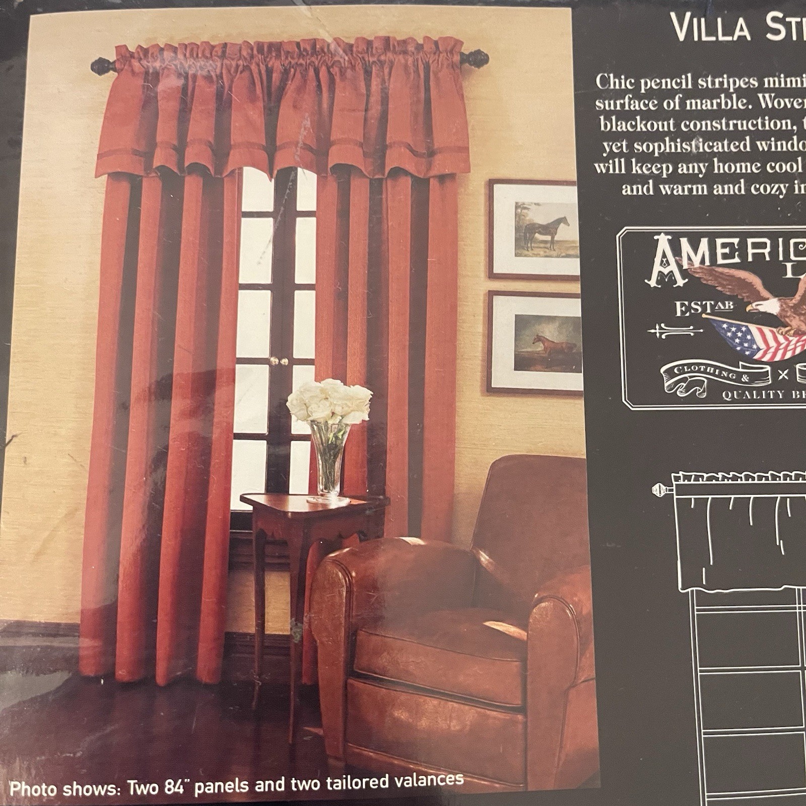 American Living 20” Tailored Valance