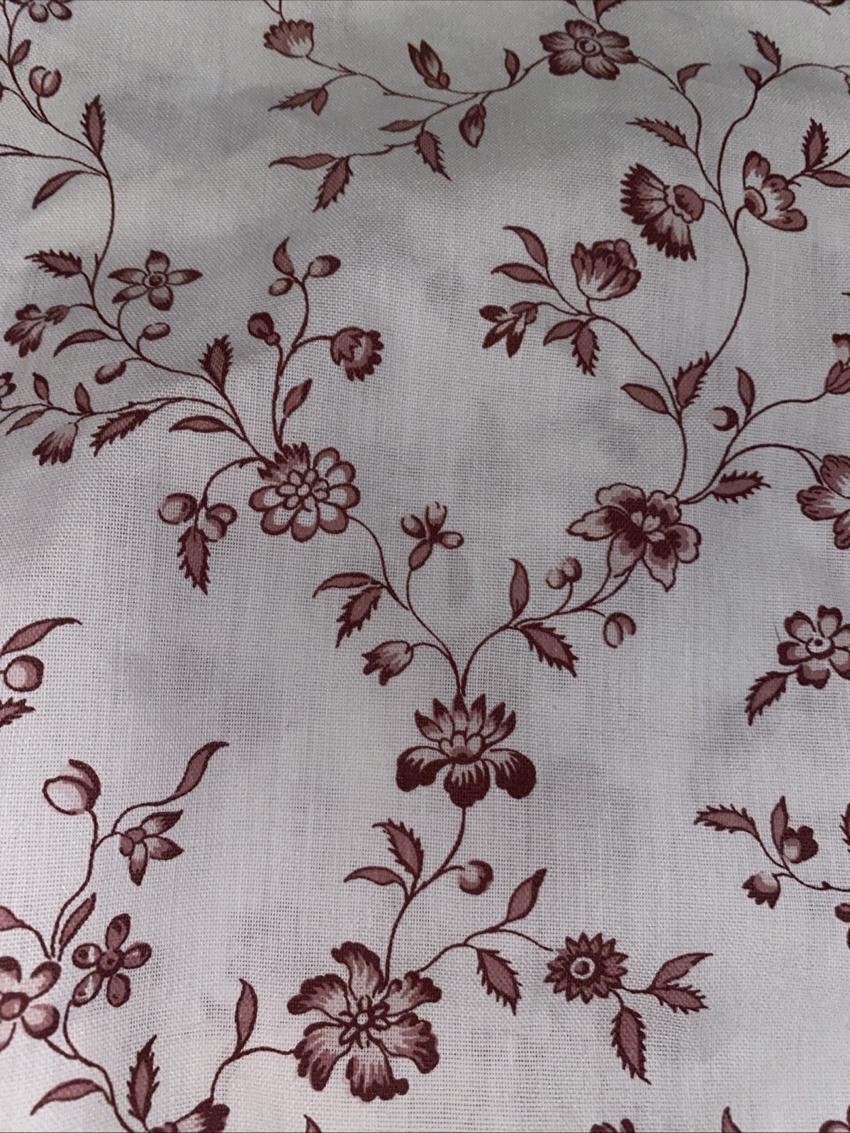 IKEA Hassleklocka RED & WHITE floral (2) tie-top UNLINED DRAPERY PANELS 57 X 98