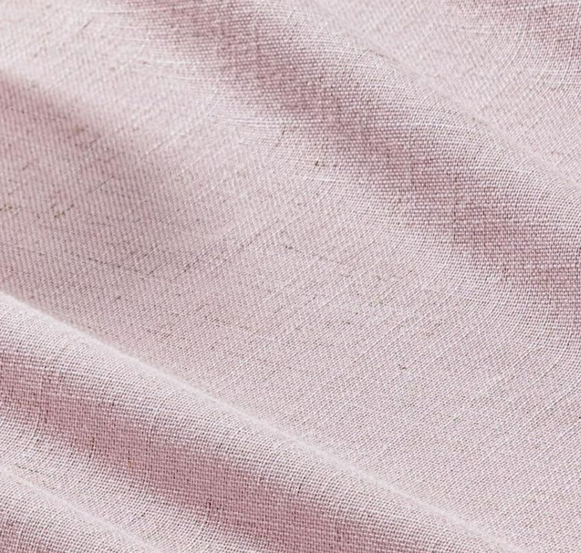 Topfinel 40″ x 63″ Blackout Linen Curtains, Pinch Pleat Back Tab Blush Pink #F6