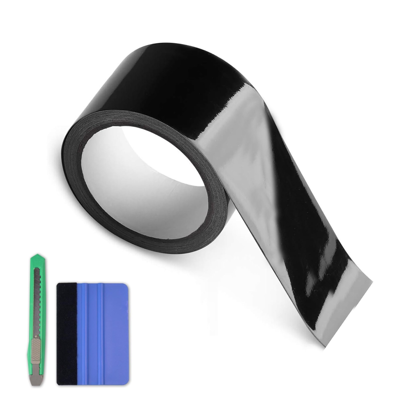 Vinyl Wrap, Cars Vinyl Film Tapes Kit for Blackout 2in x 30ft Gloss Black
