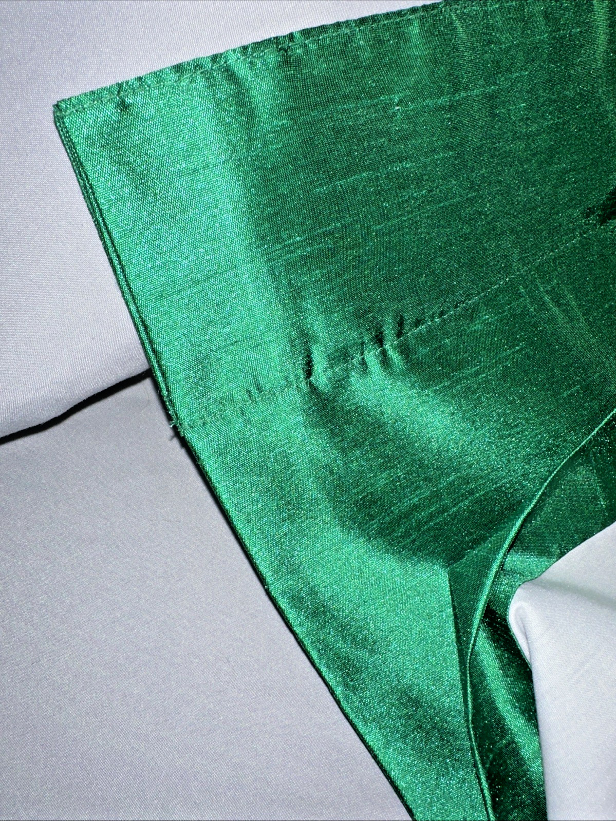 Two Panels Deep Green Lined Drapes 60″L X 50″ W each NWOT