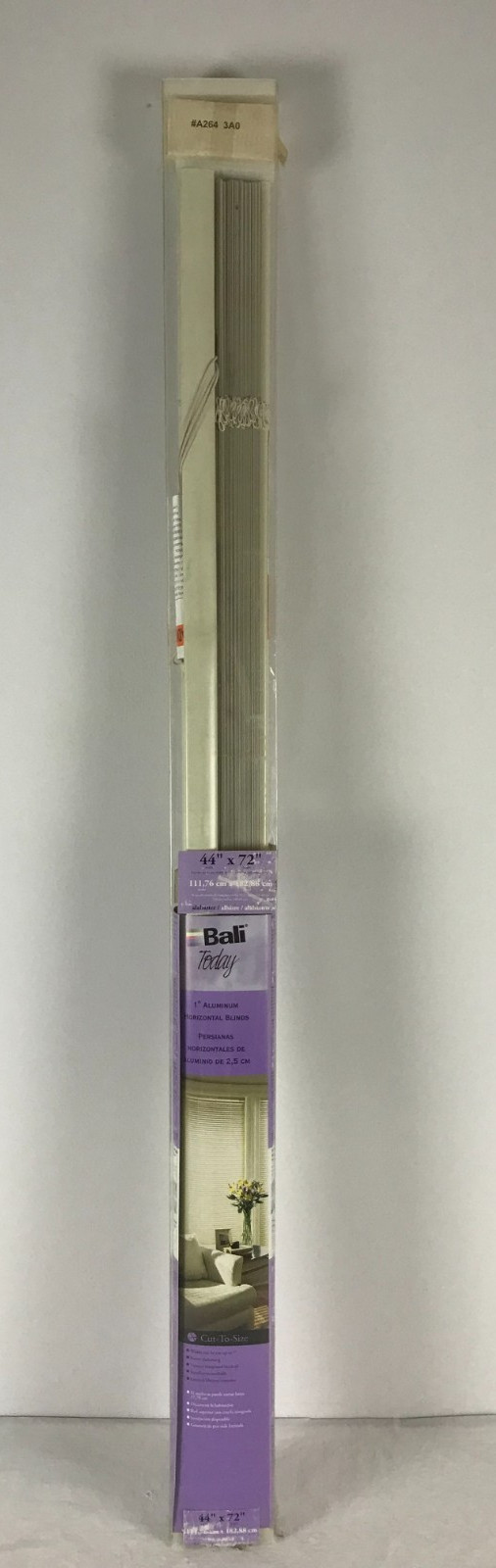 Bali Today 1″ Alabaster Horizontal Blinds 44”x72” – New in Box NIB