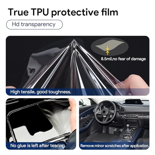for 2020-2025 Mazda CX30 PPF Precut 8.5Mil Car Paint Automatic Gear Panel 6Pcs