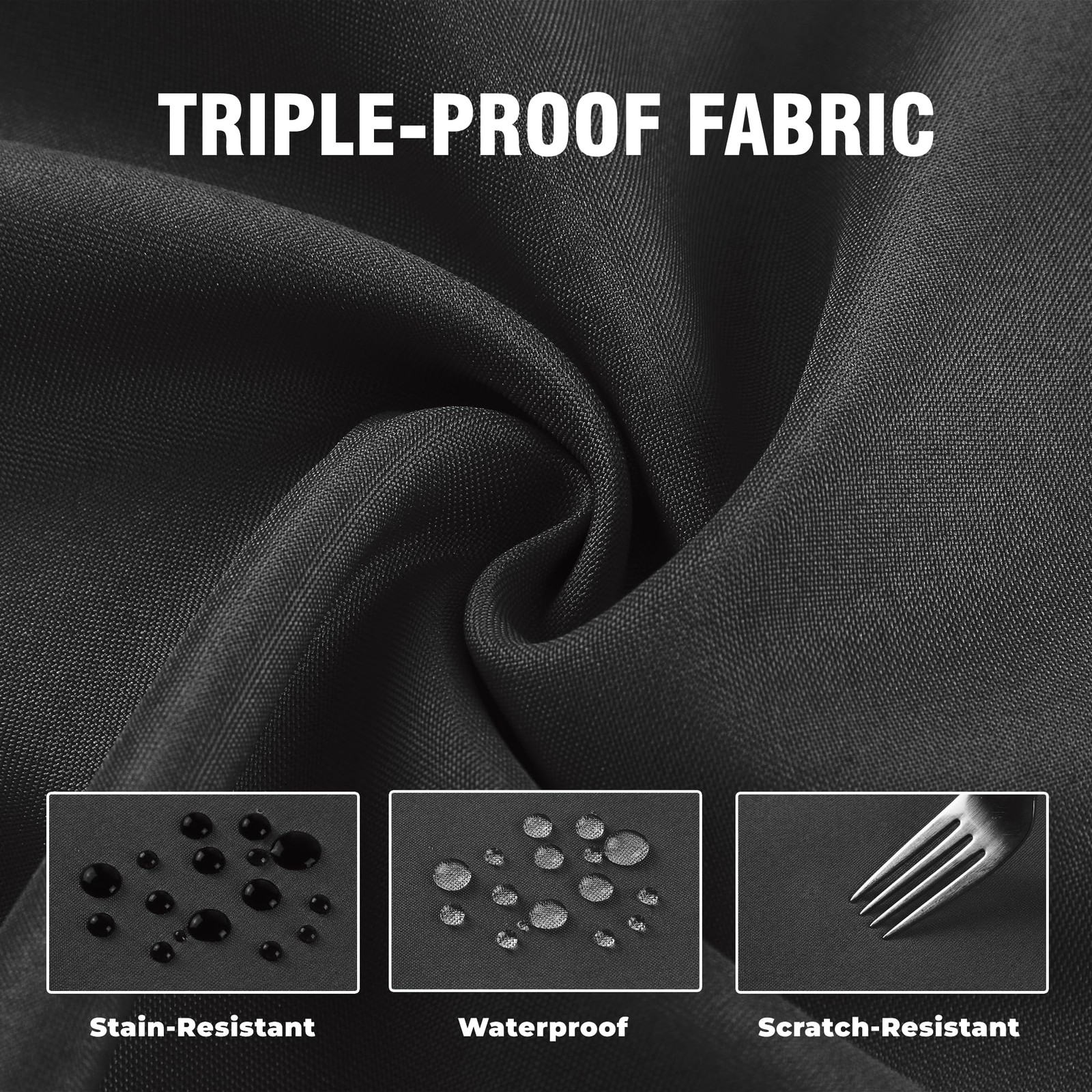 Set of 2 Outdoor Curtains for Patio Waterproof, Breathable Grommet Panels for…