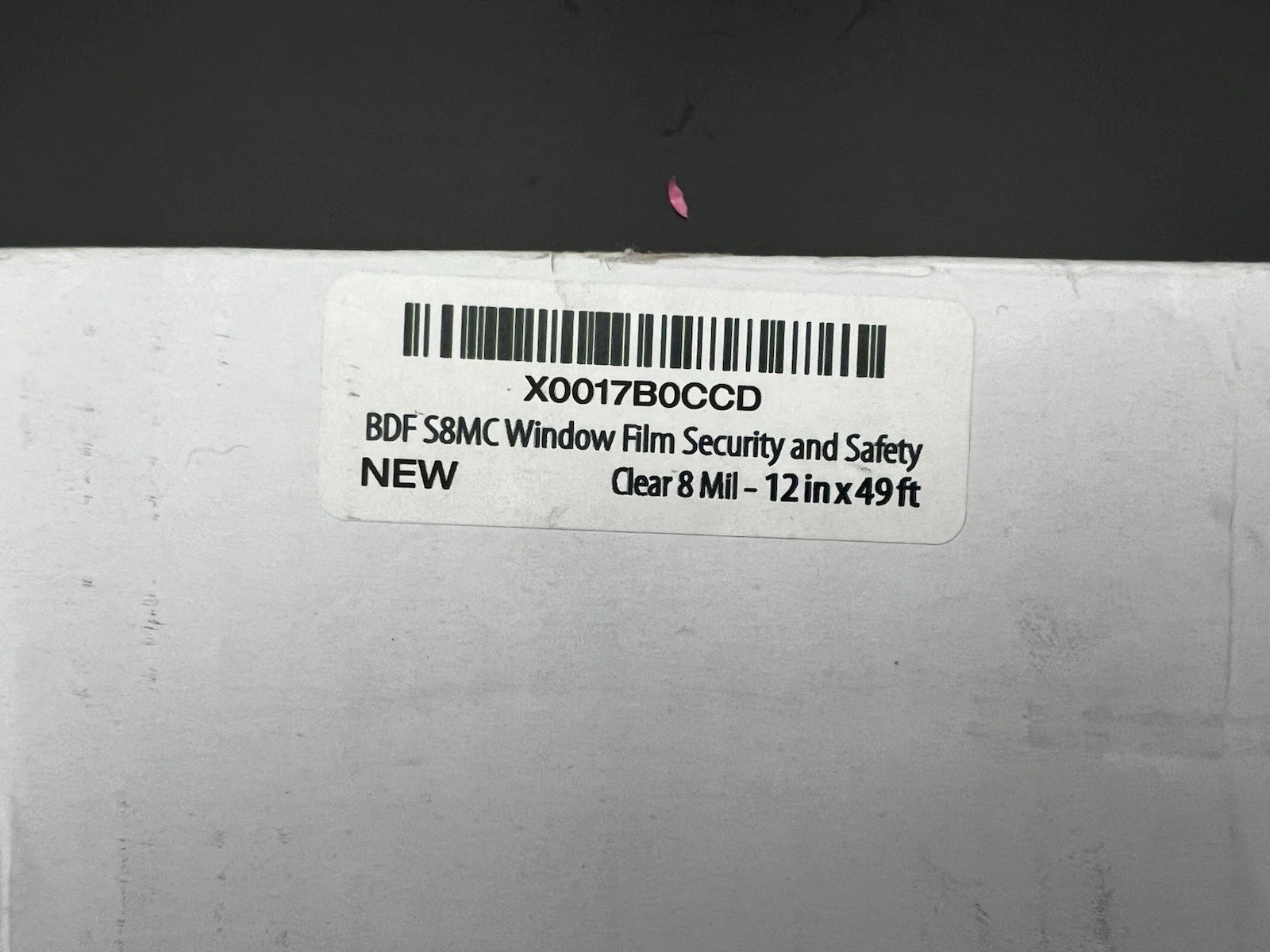 BDF S8MC Clear 8 Mil Window Security Film Lot 24″x24ft & 12″x49ft